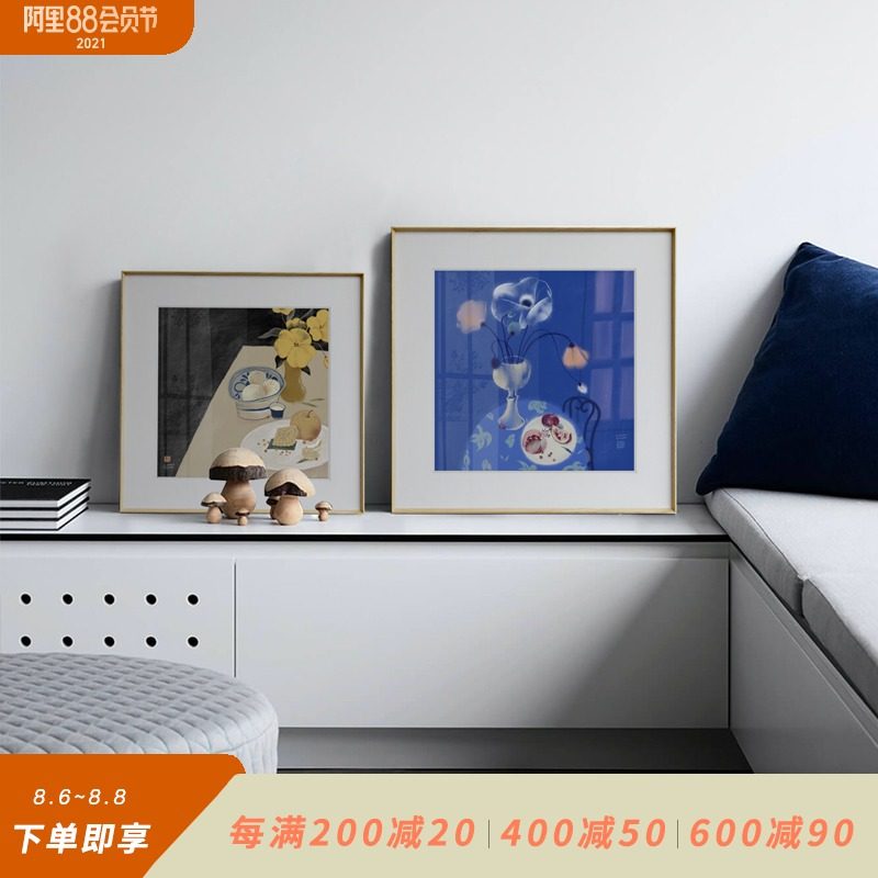 三小姐x老墨 二十四节气创意装饰画新中式客厅餐厅背景墙壁画挂画,家居饰品,现代装饰画,淘宝优惠券,粉丝福利购,淘宝优惠卷