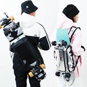 通用型滑板包陆冲板包陆地冲浪板包路冲板包长板舞板全套护具装 备