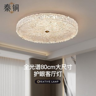 2025年新款全光谱客厅圆形无频闪吸顶灯卧室简约轻奢护眼灯