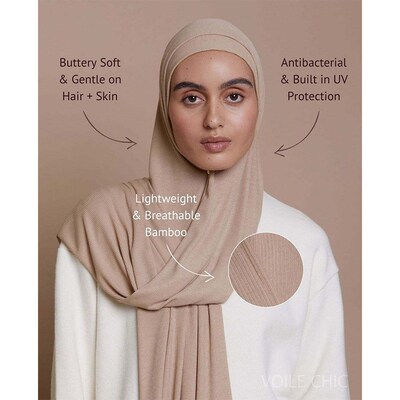 新款竹纤维汗布弹性透气螺纹针织围巾女纯色柔软条纹包头巾坑条纹