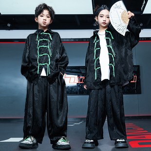 儿童演出服中国风武术街舞架子鼓模特表演服中小学生运动会汉服