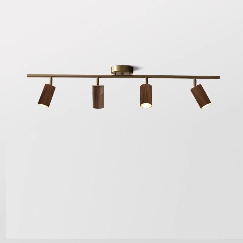 天花灯实木轨道主灯led北欧明装客厅射灯高级服装店复古胡桃木灯,家装灯饰光源,轨道灯,淘宝优惠券,粉丝福利购,淘宝优惠卷