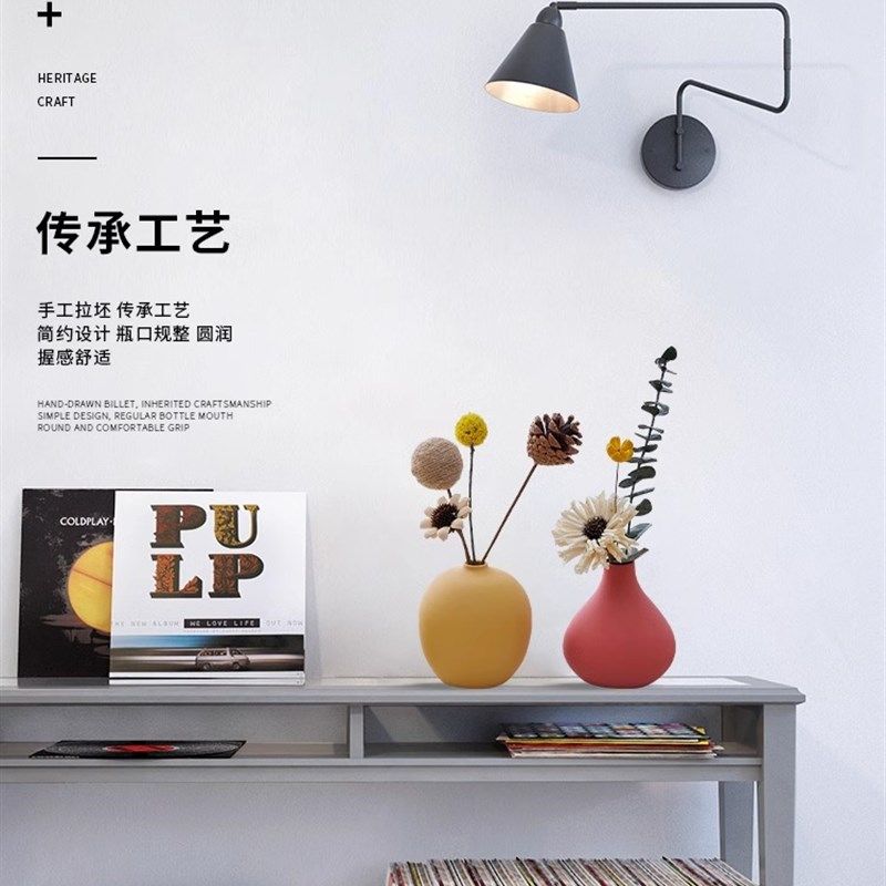 轻奢高档花瓶家居乔迁门口鞋柜干花艺摆件电视柜玄关酒柜装饰花器,家居饰品,花瓶,淘宝优惠券,粉丝福利购,淘宝优惠卷