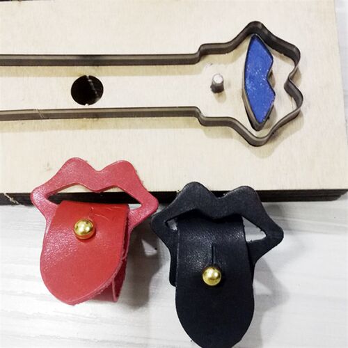 手工皮革打孔成型器耳机数据线收纳集器皮革工具成型嘴唇切割模具