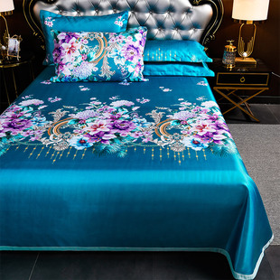 夏季 三件套2.0m可机洗软席子1.5m1.8米夏天冰丝席 冰丝凉席床单款