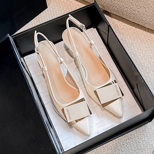 34小码女鞋313233细跟高跟鞋包头法式凉鞋女2023年新款夏季外穿