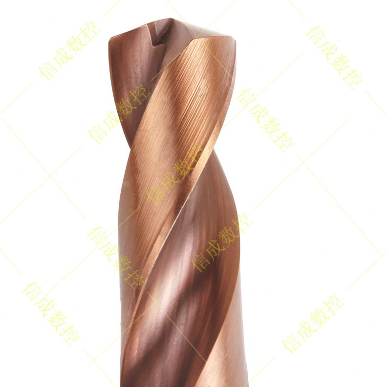 数控钻头外冷整体14.6mm-16mm钨钢钻头硬质合金超硬五倍径5D钻头