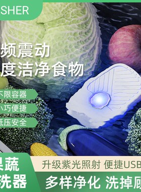 新款多功能清洗机果蔬菜清洗器家用迷你洗衣机首饰油渍震动净化器