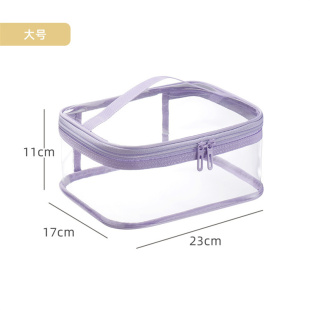 化妆包女大容量透明防水洗漱包便携外出旅行化妆刷收纳包洗漱包袋