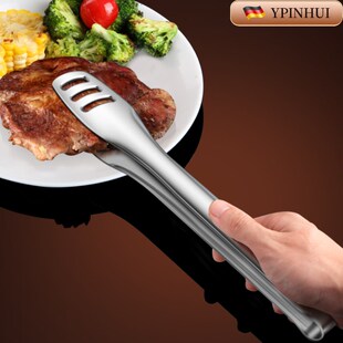 316不锈钢食品夹子厨房夹子煎牛排专用夹一体家用食物烧烤夹防烫