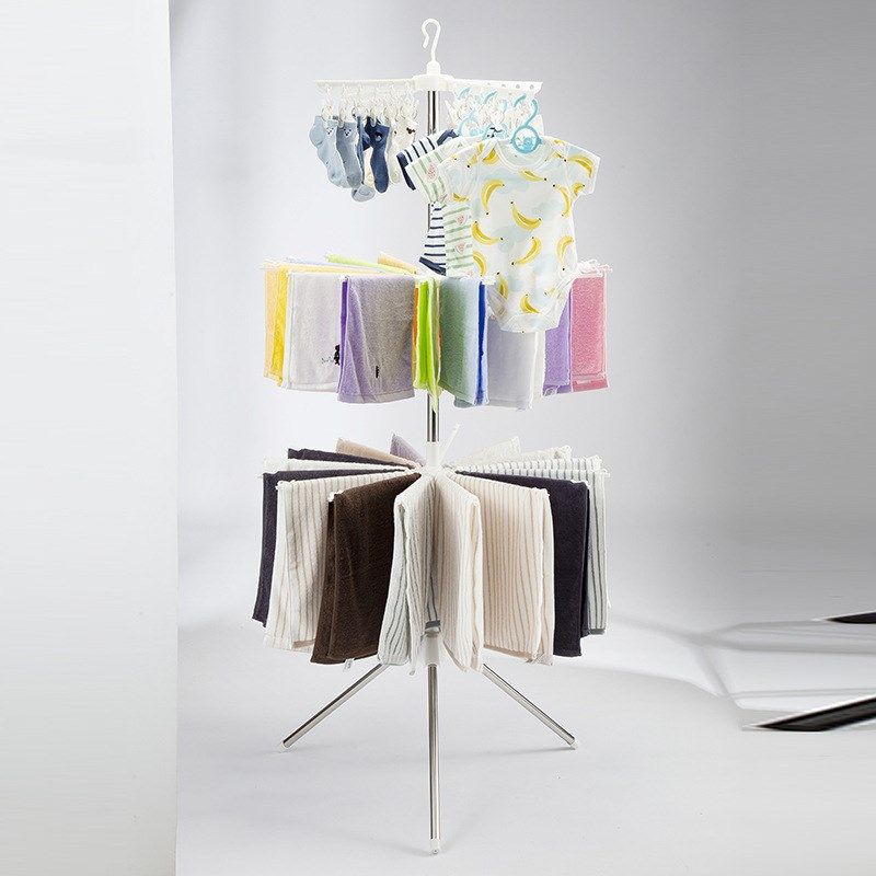 婴儿晾衣架落地折叠阳台不锈钢毛巾架儿童晒衣架宝宝尿布架,收纳整理,小型晾晒架,淘宝优惠券,粉丝福利购,淘宝优惠卷