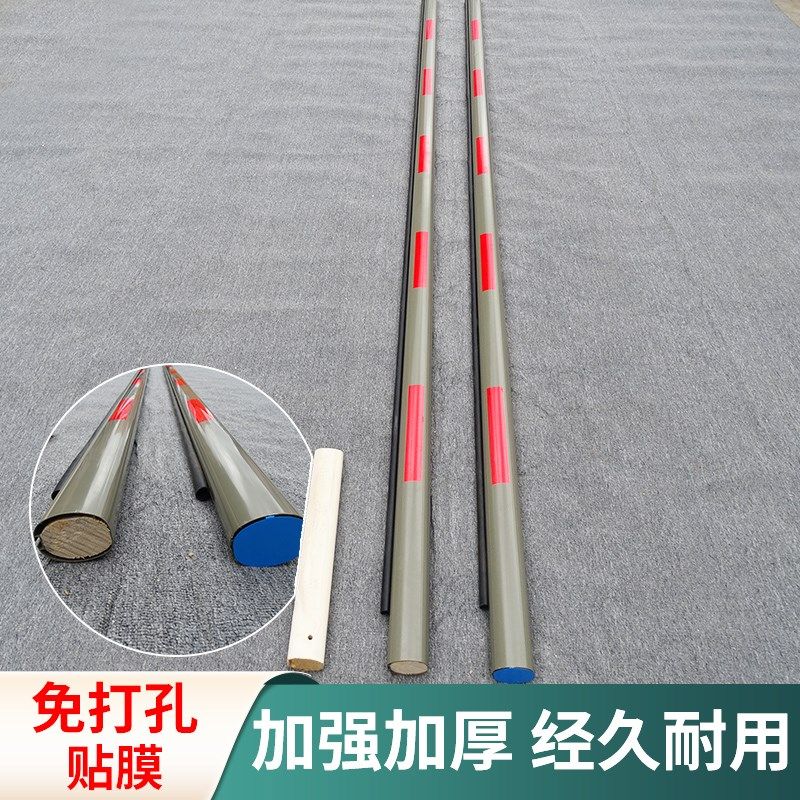 德立云道闸杆椭圆胶条直杆75*56停车场道闸栅栏杆小区起落杆闸杆