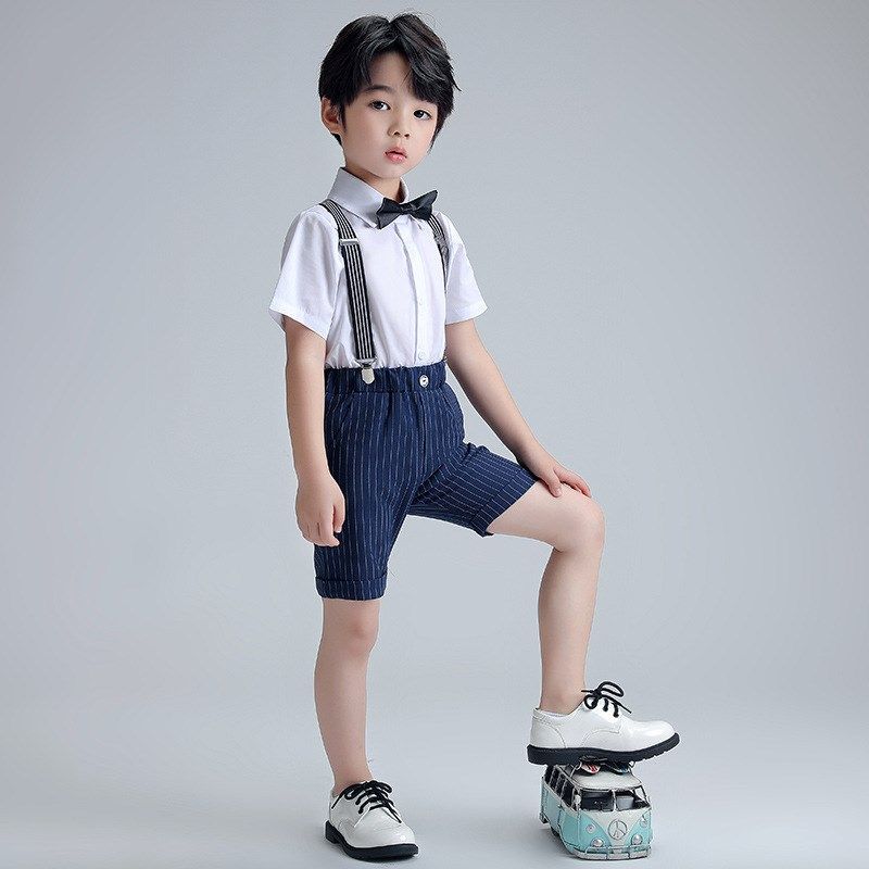 男童礼服夏季新款短袖背带条纹西装短裤套装六一儿童节演出服代发,童装/婴儿装/亲子装,套装,淘宝优惠券,粉丝福利购,淘宝优惠卷