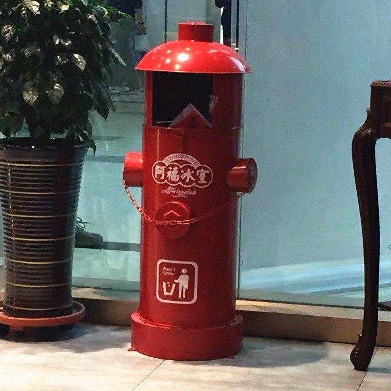 复古英伦风伦敦红色邮筒铁皮创意垃圾桶收纳装饰餐厅网咖实用道具,特色手工艺,其他特色工艺品,淘宝优惠券,粉丝福利购,淘宝优惠卷