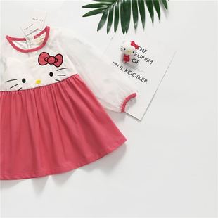 春夏12个月9个月2岁新款 宝宝衣服裙子 梭织布女童连衣裙儿童服装