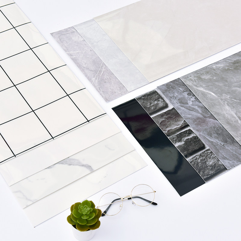 水泥墙面瓷砖贴自粘遮丑补洞墙贴仿大理石铝塑板壁纸厨房防油贴纸,家居饰品,瓷砖贴,淘宝优惠券,粉丝福利购,淘宝优惠卷
