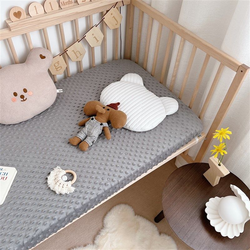 秋冬新生婴儿床大床豆豆绒安抚床笠加绒保暖儿童床单拼接床可定制,床上用品,床笠,淘宝优惠券,粉丝福利购,淘宝优惠卷