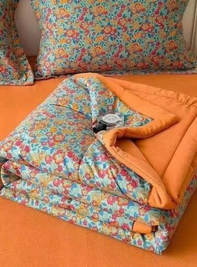 新款繁花夏凉被母婴亲肤被子凉感被透气可机洗水洗空调夏被A8799