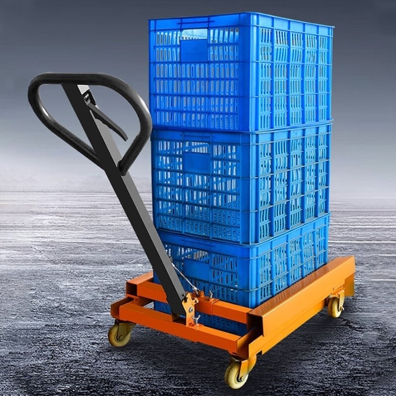 尚留鑫周转箱推车塑料u筐收纳胶箱搬运车420-550