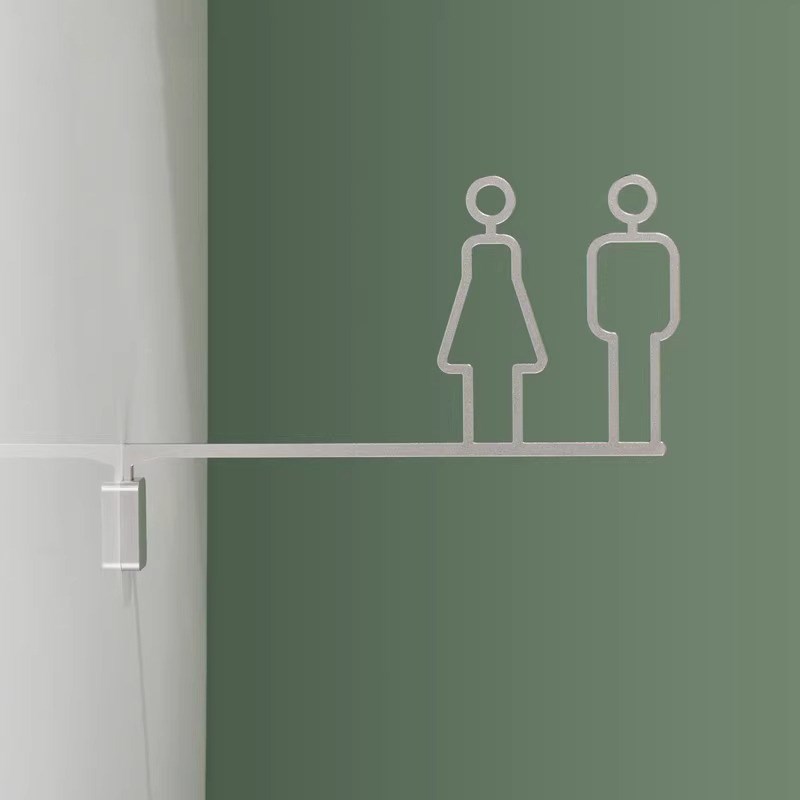 洗手间侧挂标识商场wc门口挂牌无障碍间残卫酒店S民宿洗手间指示