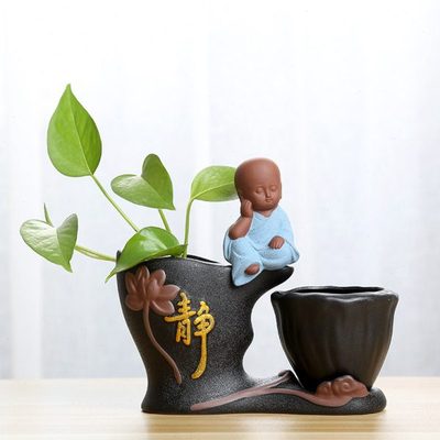 绿萝水培花瓶水养植物器皿容器鲜花插花盆器家居客厅装饰品小摆件