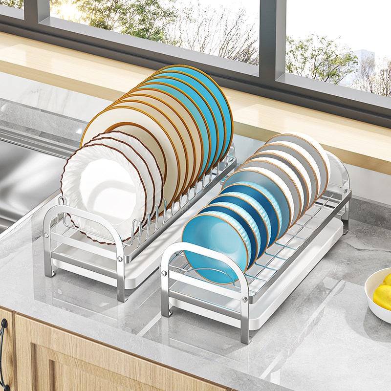 不锈钢碗架沥水架厨房置y物架放碟盘子抽屉柜沥碗架橱柜内收纳