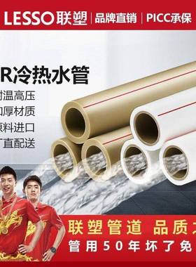 广西LESSO排水雄塑PPR内灰白冷热水暖气管饮热熔管量大优惠