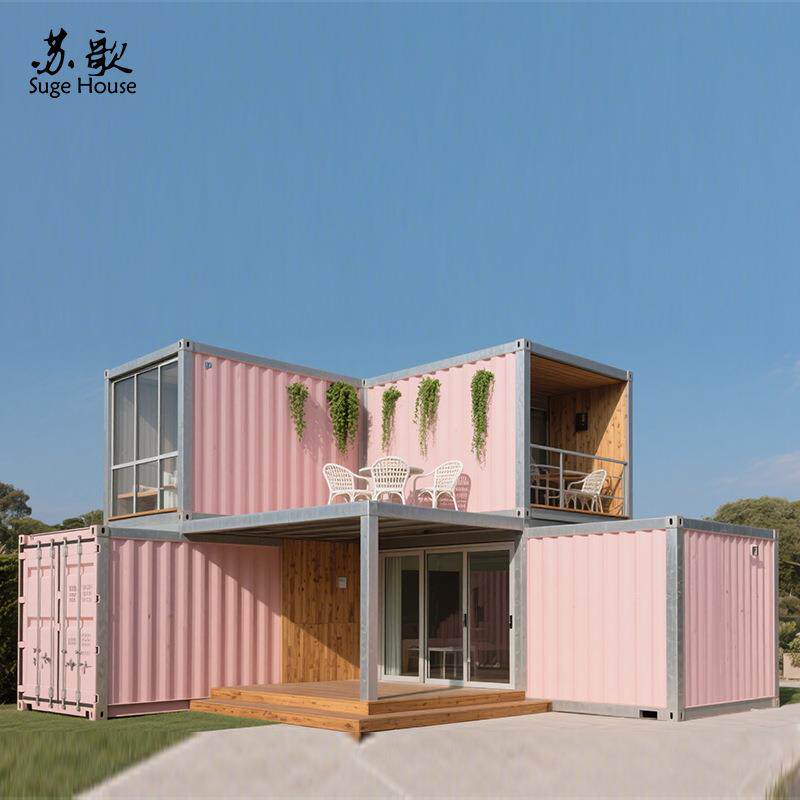 全新按需求设计二层镀锌钢结构集装箱房改造临时性办公室工作室