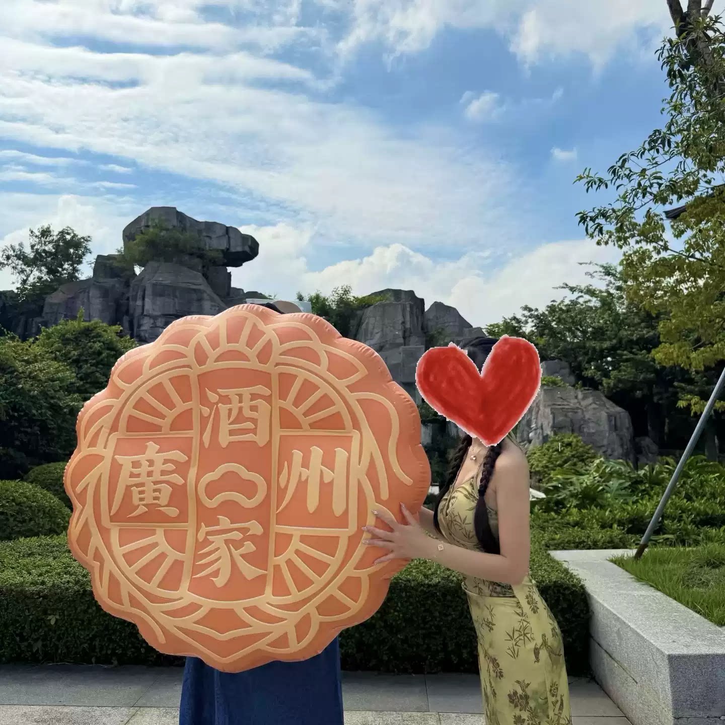 中秋节月饼造型充气气模户外拍照充气气模