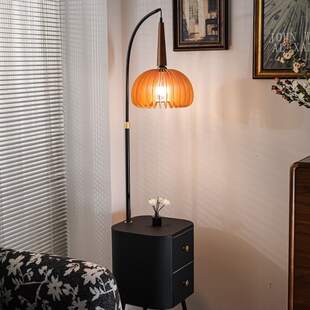 F7N2Ne1法式 台灯 复古客厅落地灯沙发感中古卧室床头柜一体立式