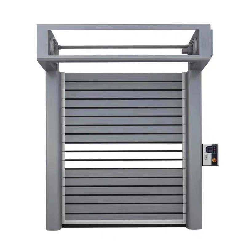 涡轮硬质铝合金卷闸门防风防盗门车库保温防盗不Z锈钢快速门