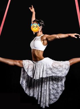 杂技道具专用皮条皮吊aerial straps高空中吊绳皮带子双人loop