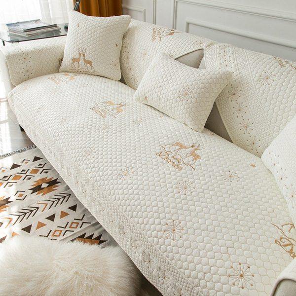 全棉沙发垫四季通用纯色布艺防滑坐垫北欧简约双面现代皮沙发套罩,居家布艺,沙发垫,淘宝优惠券,粉丝福利购,淘宝优惠卷