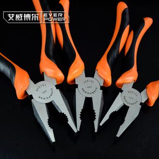 CRV威博尔8包邮6寸老虎钳钳断线钳克维修防滑丝艾7寸电工钢丝钳子