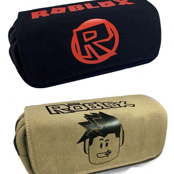 Roblox笔袋学生文具袋双层大容量翻盖帆布带拉链收纳袋铅笔盒,文具电教/文化用品/商务用品,笔袋,淘宝优惠券,粉丝福利购,淘宝优惠卷