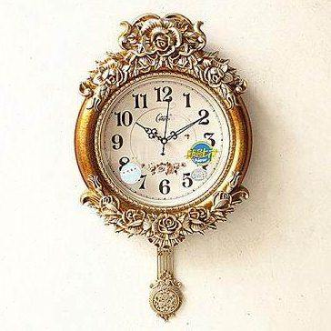 大挂钟钟表欧式创意客厅钟表康巴丝静音壁钟卧室田园艺术挂钟包邮