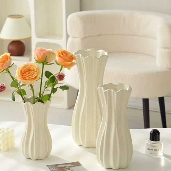 高级感简约陶瓷花瓶电视柜桌面摆件家居饰品客厅插花干花鲜花水养,家居饰品,花瓶,淘宝优惠券,粉丝福利购,淘宝优惠卷