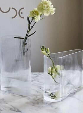 土耳其进口NUDE MIST VASE迷雾系列水晶玻璃创意家居摆件水培花瓶