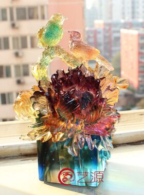 琉璃结婚摆件家居饰品创意卧室喜事连连闺蜜同事女朋友生日礼物