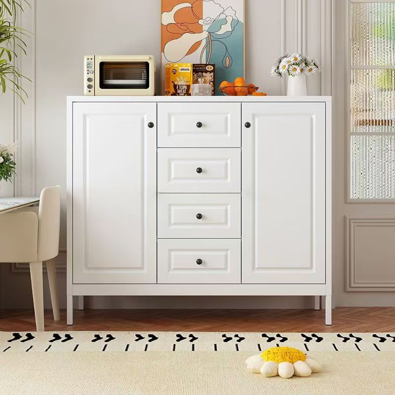 餐边柜钢制客f厅家用多层四斗柜卧室储物柜靠墙法式抽屉柜收纳柜