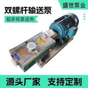 ZP系列双螺杆泵食品颗粒杂果输送泵酱料火锅底料灌装机水泵小型