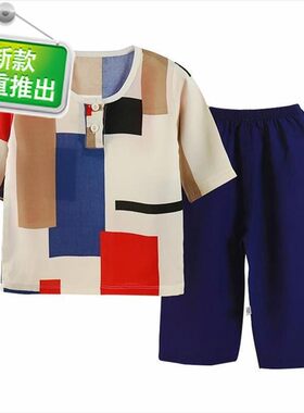 女孩婴儿衣服夏季5五6六7七8八9九1t0十个月女宝绵绸睡衣套装1-3