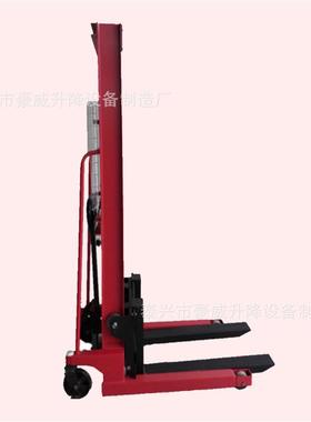 江苏堆高车液压升高车托盘装卸机手动堆垛车液压手拉搬运车