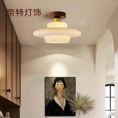 北欧现代简约玄关过道吸顶灯创意个性艺术吧台餐厅洗手台吸顶灯