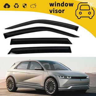 适用于22款现代IONIQ5雨挡车门晴雨挡车窗雨眉挡雨板改装饰