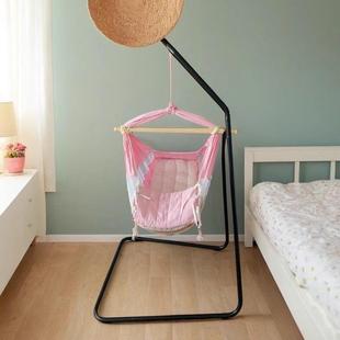 全棉钭纹纯色婴儿吊床欧式摇篮床环抱式哄睡幼儿秋千其它东南亚