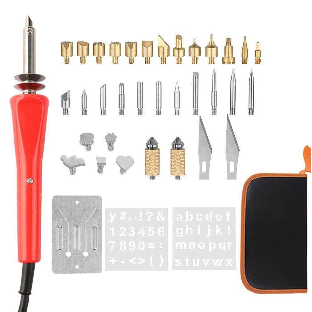 外贸37件套雕刻烙铁带工具包雕刻烙铁套装刻画烙铁画笔套件30w,电子元器件市场,其它元器件,淘宝优惠券,粉丝福利购,淘宝优惠卷