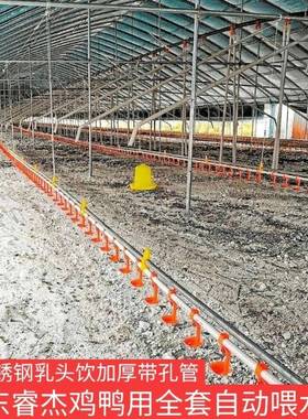 全套鸡用自动水线饮水器养殖设备养鸭用品鸡用自动饮鸡鸭水线配件