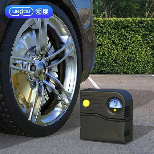 电动充气多功能车载气泵便携汽车用品户外智能数显便携充气泵数显