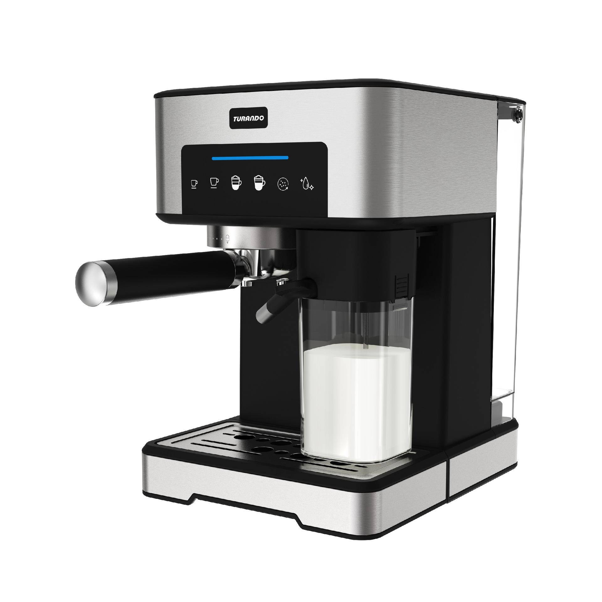 TC51H+意式半自动泵压式浓缩咖啡机咖啡粉胶囊奶泡小型家用一体机